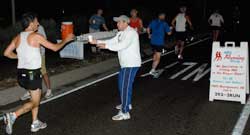 Aid Station Encourages Runners