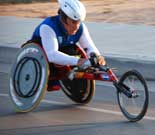 Wheelchair Participant Competes