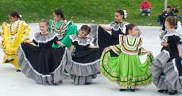 Dancers Entertain Spectators