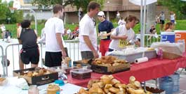 Post-race food and snacks