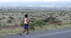 View of course down toward Albuquerque